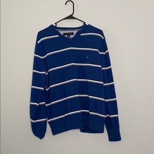 Tommy Hilfiger Blue Striped Sweatshirt